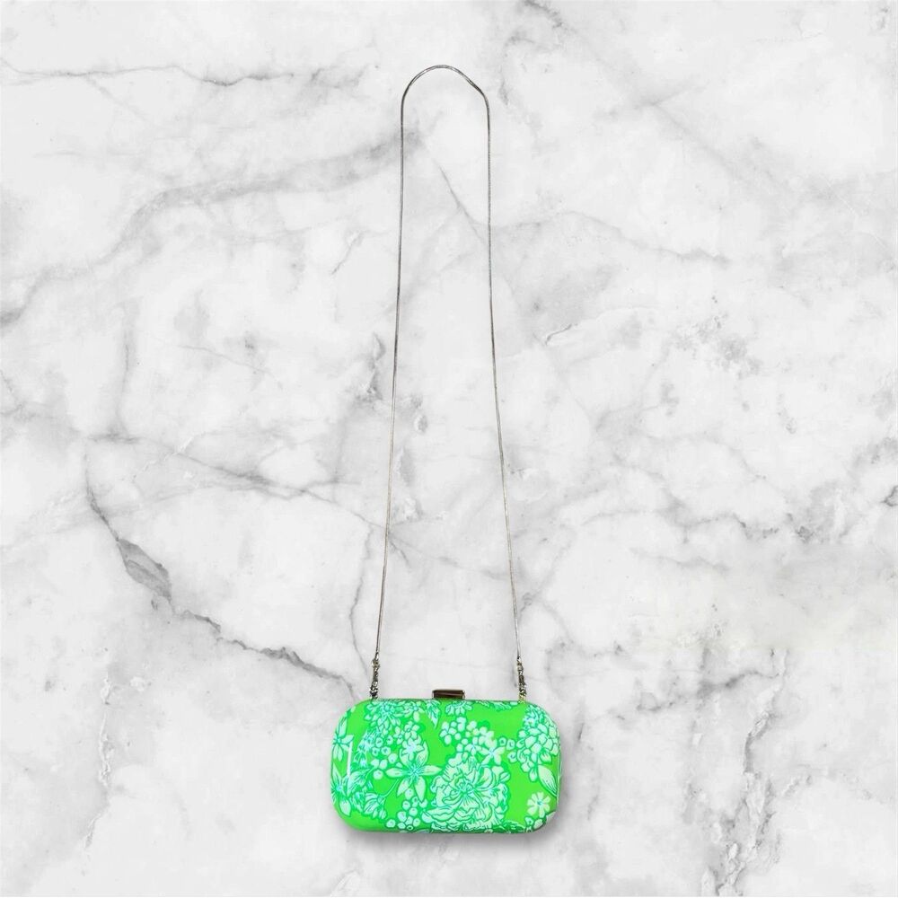 Lilly Pulitzer Green Hardshell Limeade “It’s A Spring Thing”‎ Women’s Clutch